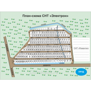 СНТ-024 - План-схема участков СНТ